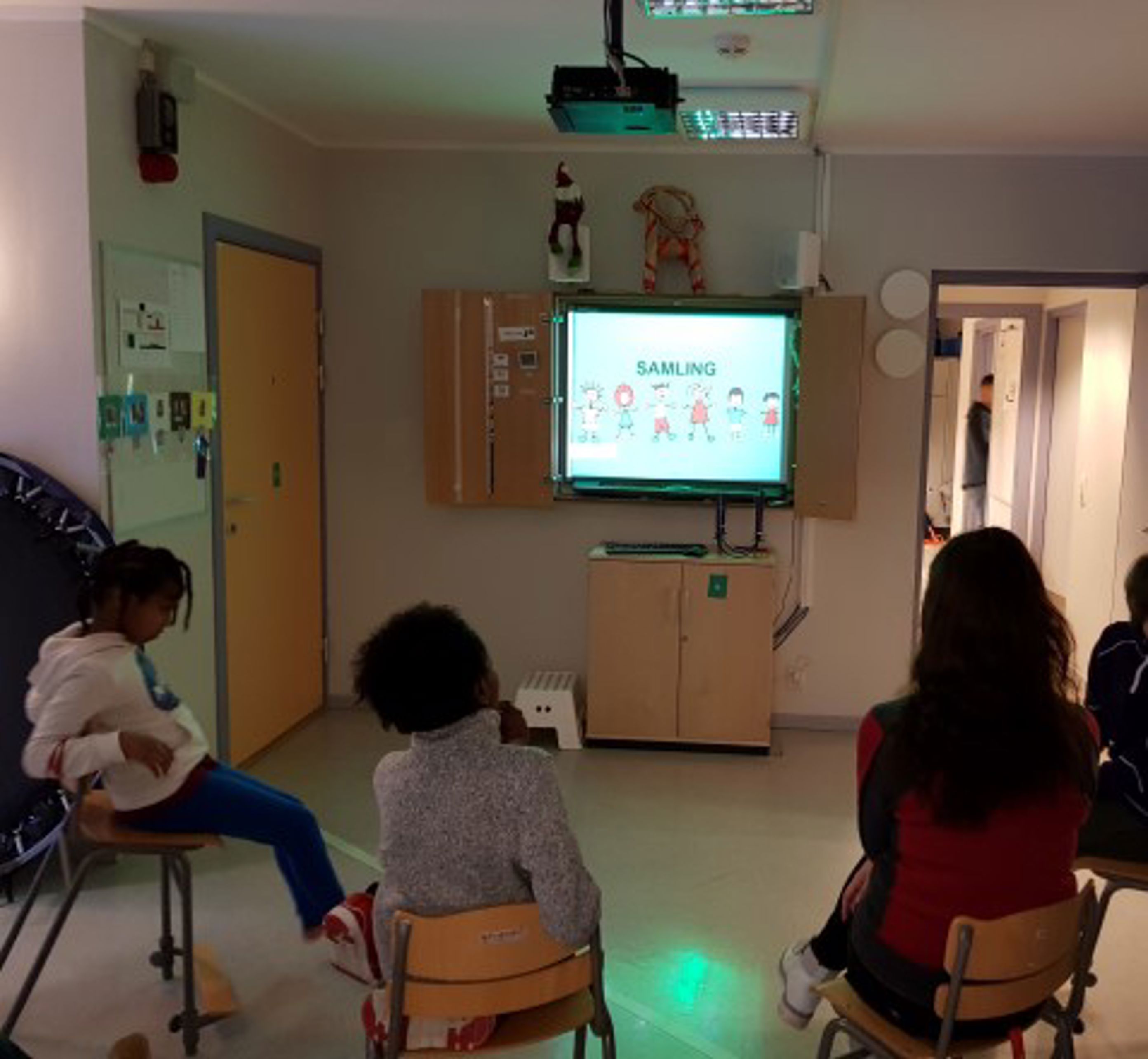 Morgensamling med SmartBoard