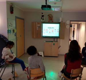 Morgensamling med SmartBoard