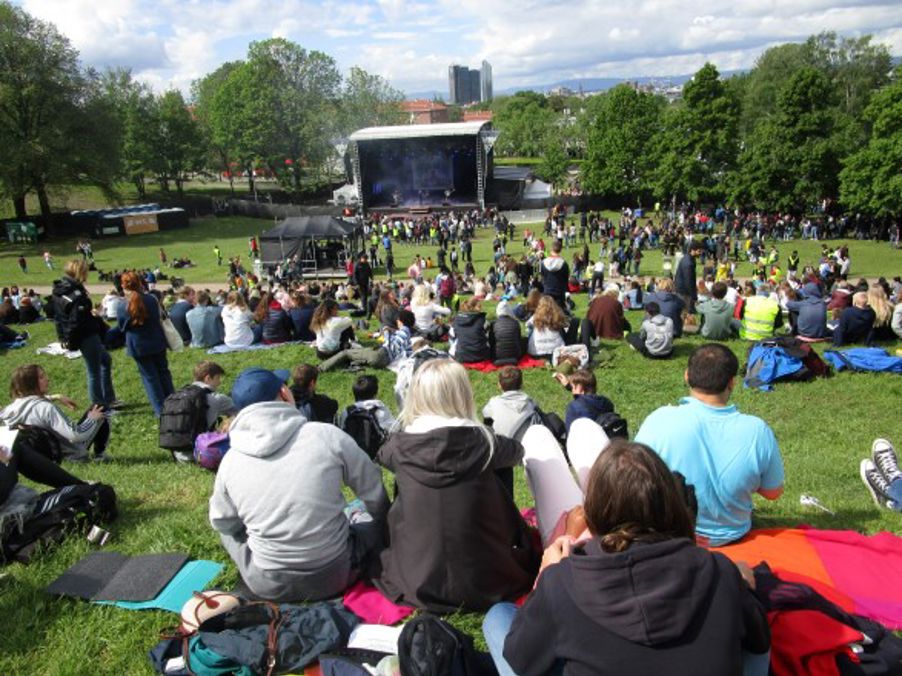 Elever på kulturfest