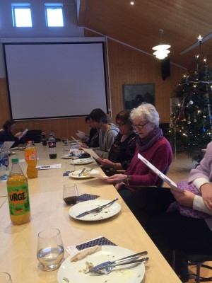 Alle sang med så godt de kunne!