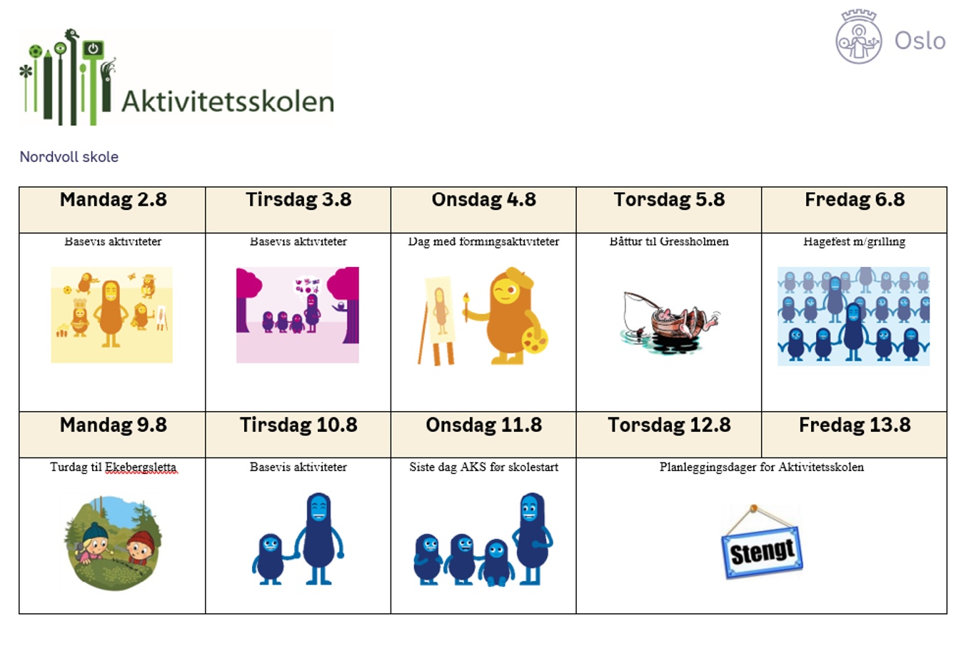Aktiviteter Nordvoll AKS