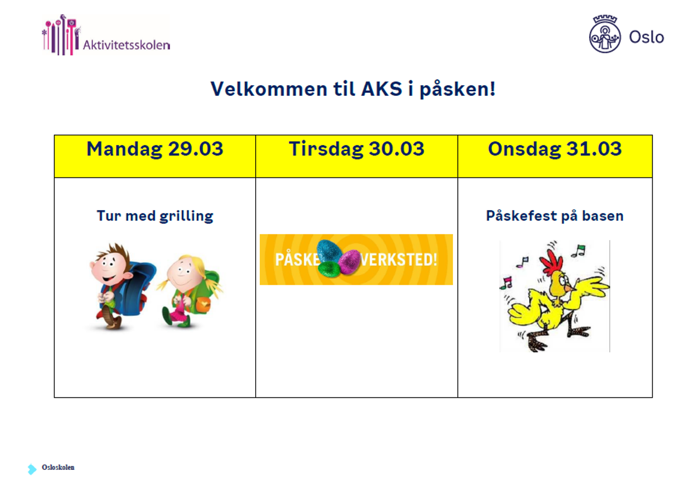Foto: Mikkel Klein Aktivitetsplan påske