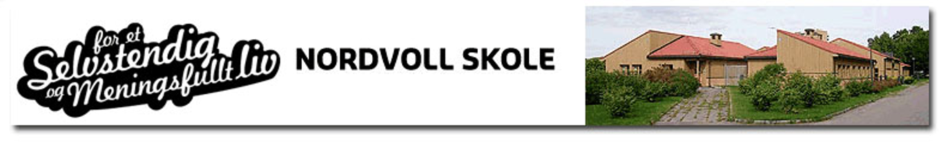 Nordvoll skole banner Nordvoll skole banner