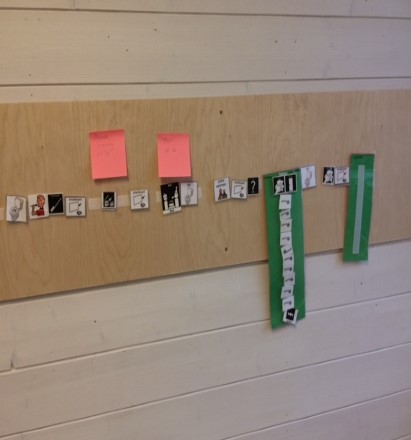 Dagsplan med remse for spesiell aktivitet