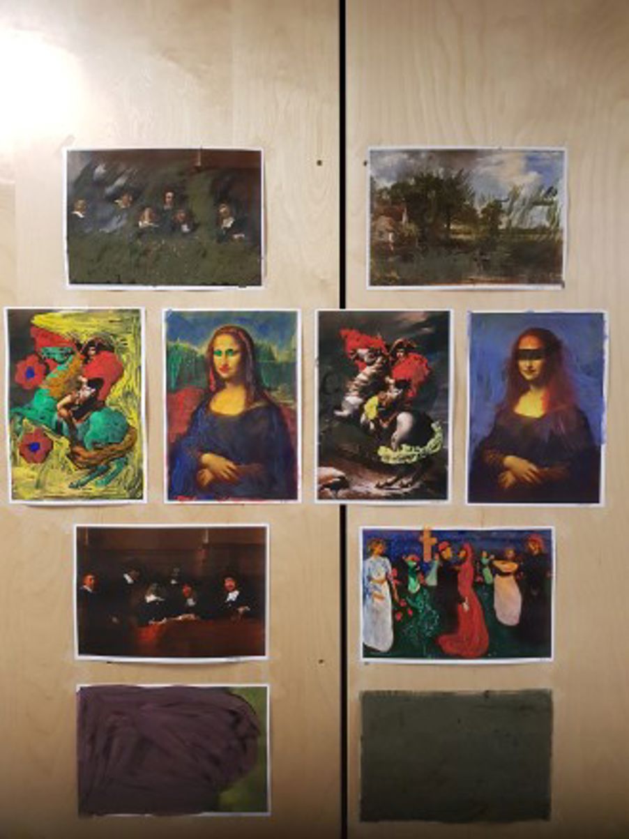 Foto: Bilde inspirert av Asger Jorn Bilde inspirert av Asger Jorn