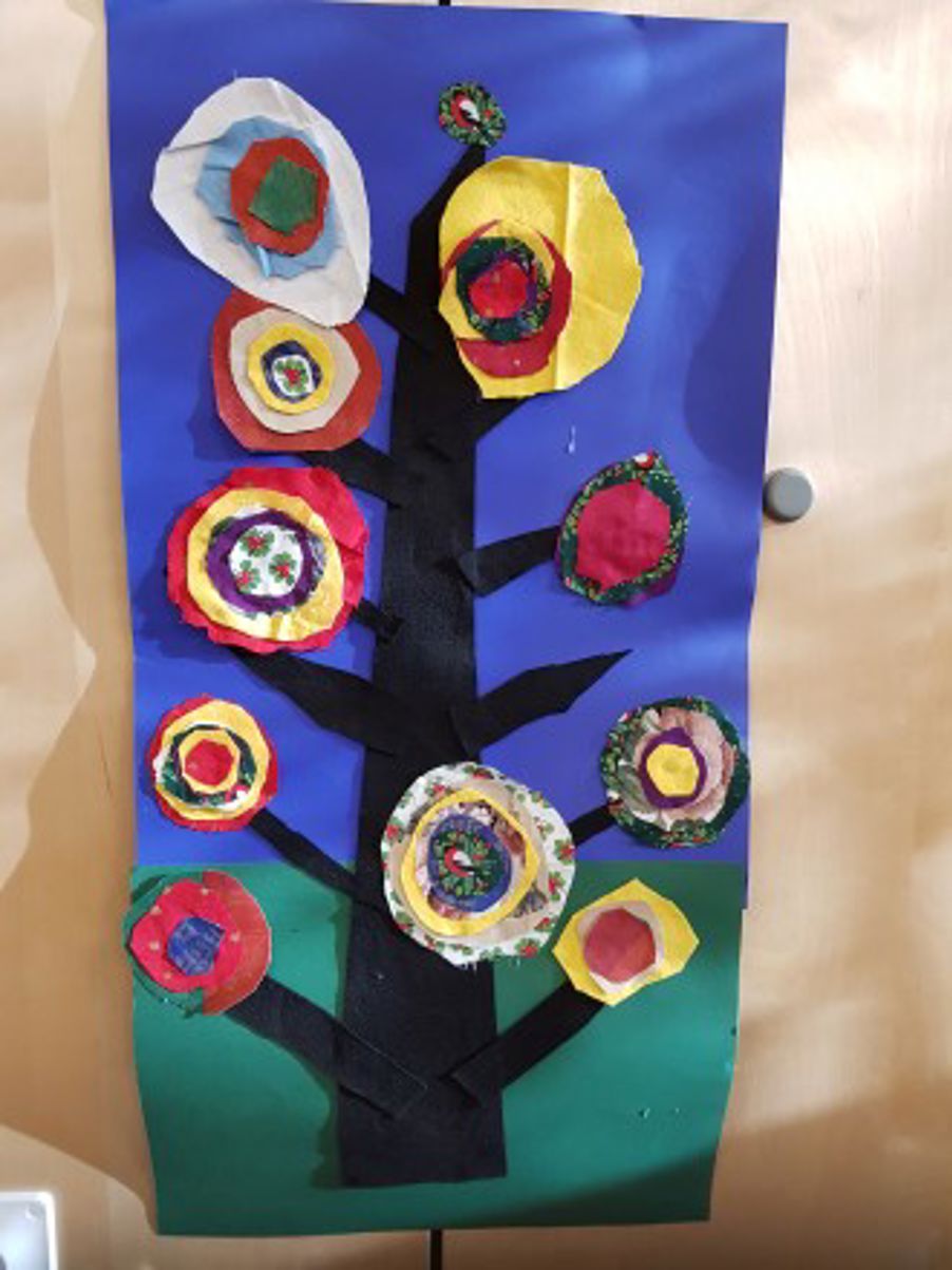 Foto: Tre montasje inspirert av Kandinsky Tre montasje inspirert av Kandinsky